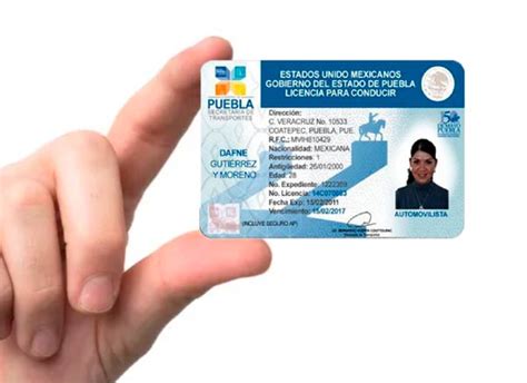 tipos de licencias de conducir puebla|Licencia de Automovilista en Puebla